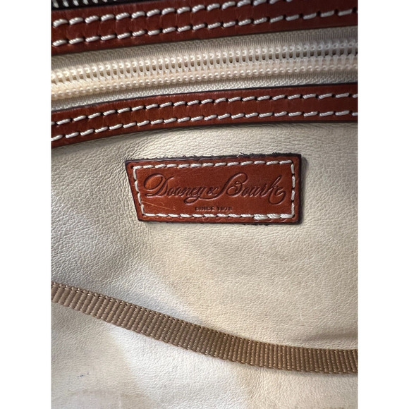 Dooney Bourke East West Cambridge shopper tote Satchel Midnight Navy Blue GUC - Picture 10 of 16